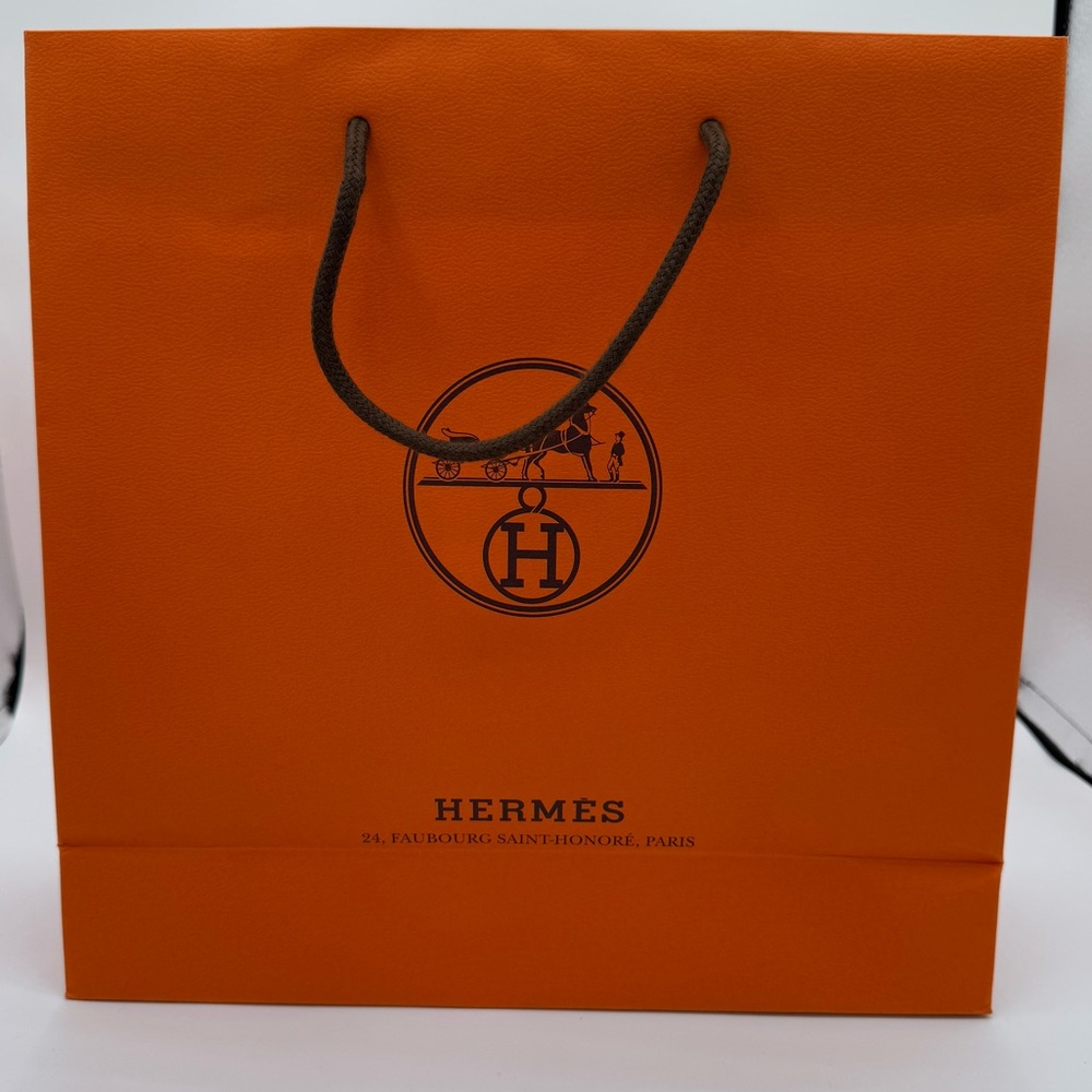💞Authentic💞Hermes Shopping Bag with ribbon